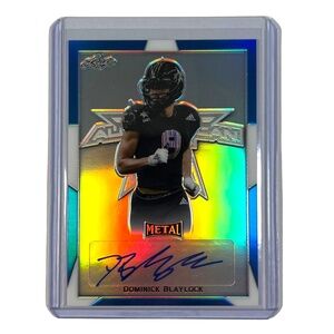 Dominick Blaylock 2019 Leaf Army AA Bowl Metal Auto Blue /20 #BA-DB3 Georgia T
